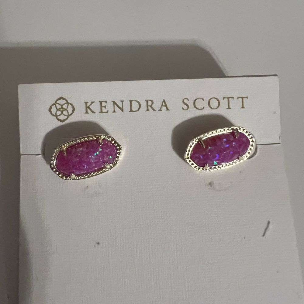 Kendra Scott Fuchsia Opal Earrings